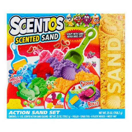 Scentos Scented Action Sand Set - 14 Pieces-Play Sets-Scentos|StationeryShop.co.uk