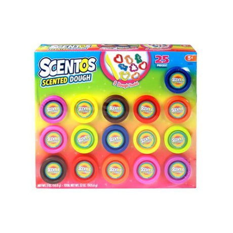 Scentos Scented Dough & Cutters Set - 25 Pieces-Play Sets-Scentos|StationeryShop.co.uk