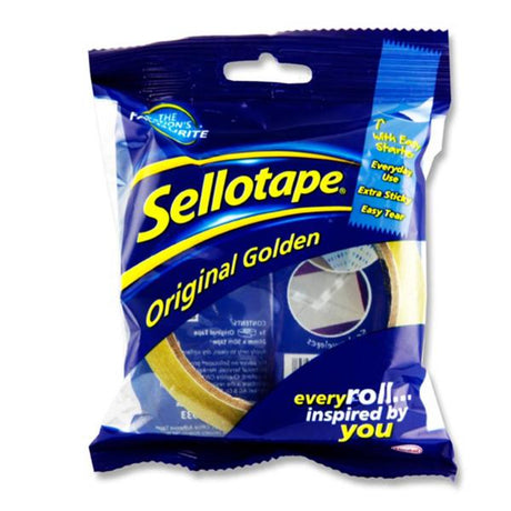 Sellotape Original Golden Tape - 24mm x 50m-Multipurpose Tape-Sellotape|StationeryShop.co.uk
