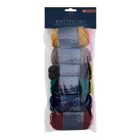 Sew & Sew 110m Knitting Set - Neutral Colours - 50g
