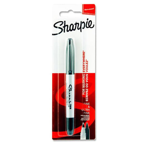 Sharpie Twin Tip Permanent Marker - Black-Markers-Sharpie|StationeryShop.co.uk