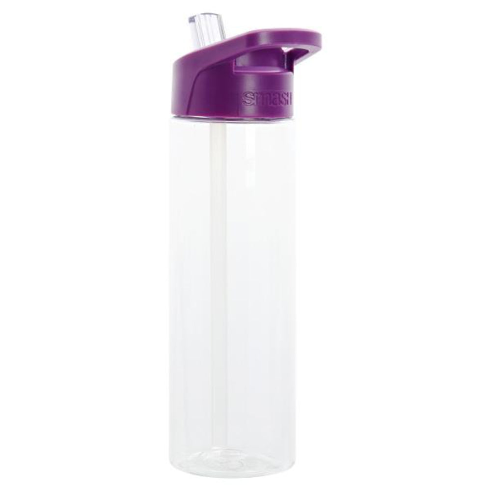 Smash 750ml Tritan Bottle Clear - Purple-Water Bottles-Smash|StationeryShop.co.uk
