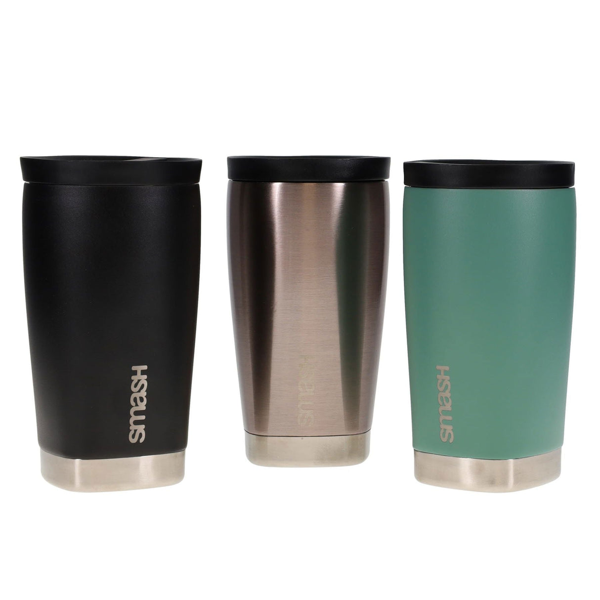 Smash Multipack | 350ml Stainless Steel Barista Buddy Coffee Flask - Pack of 3-Coffee Cups-Smash|StationeryShop.co.uk