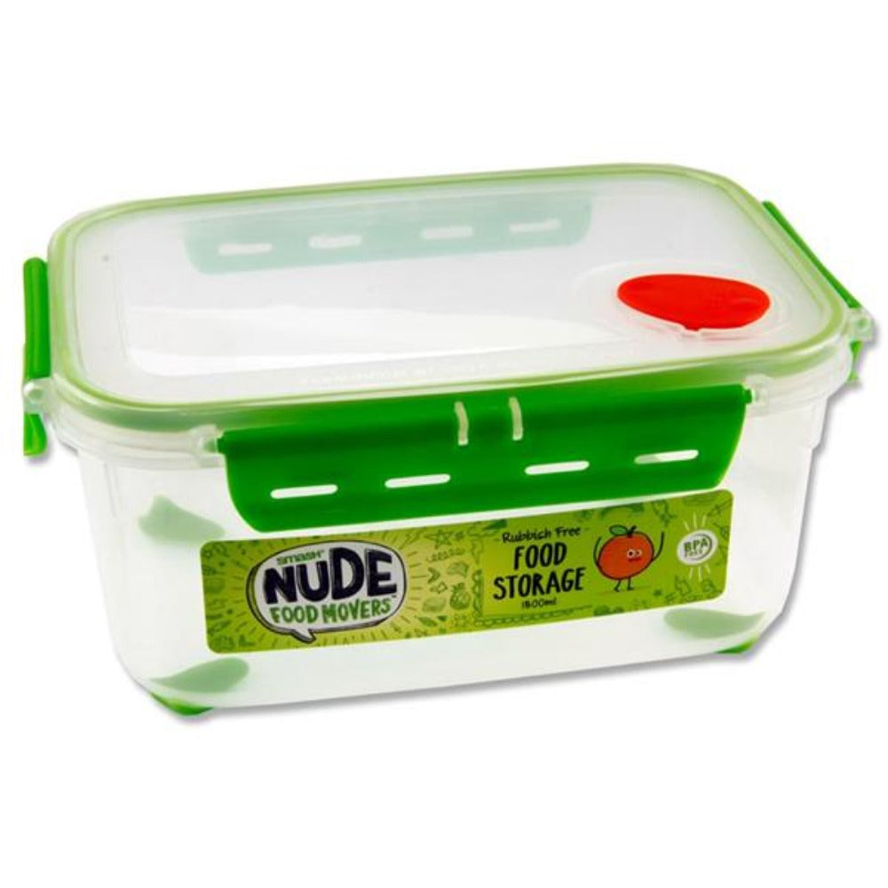 Smash Nude Food Mover Rubbish Free Food Storage - 1.8 litre - Green-Lunch Boxes-Smash|StationeryShop.co.uk