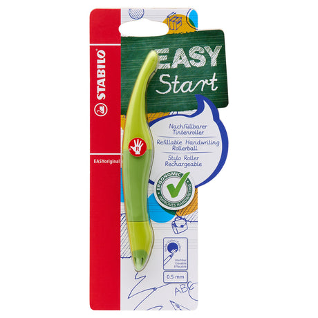 Stabilo Easy Original Ballpoint Pen Green - Right Handed with Blue Ink-Ballpoint Pens-Stabilo|StationeryShop.co.uk