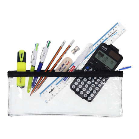 Stationery Multipack | Transparent Pencil Case 330x125mm - Option 2-Stationery Sets-Premier|StationeryShop.co.uk