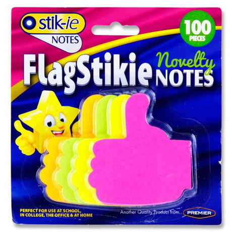 Stik-ie 100 Sheets FlagStikie Flag Notes - Thumbs Up Shape-Sticky Notes-Stik-ie|StationeryShop.co.uk