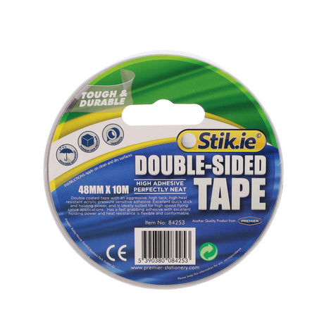 Stik-ie High Adhesive Double Sided Tape 10m x 48mm-Multipurpose Tape-Stik-ie|StationeryShop.co.uk