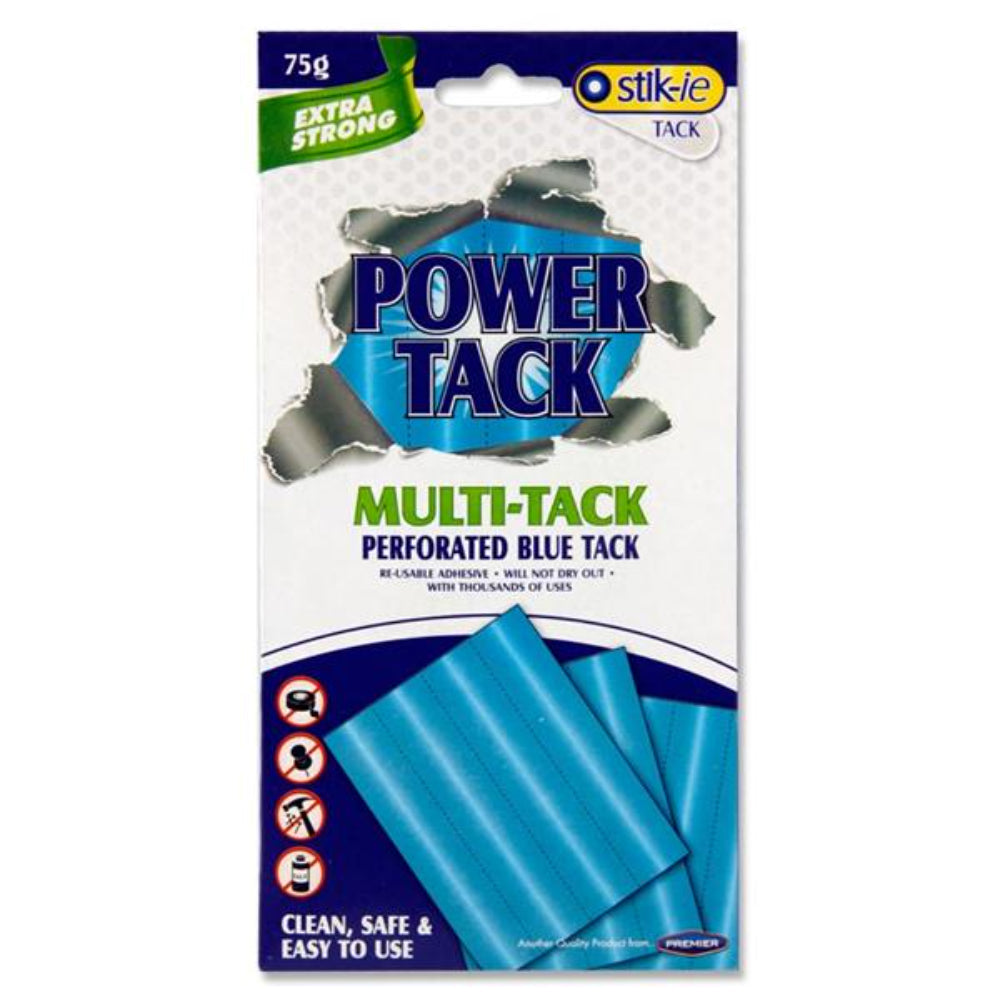 Stik-ie Power Tack - 75g - Blue-Sticky Pads & Glue Dots-Stik-ie|StationeryShop.co.uk