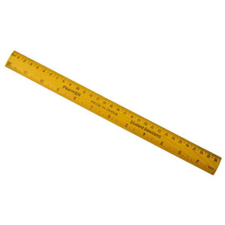 Student Solutions 30cm Wooden Ruler-Rulers-Student Solutions|StationeryShop.co.uk