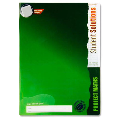 Student Solutions A4 5mm Squared Paper Durable Cover Maths Project Copy Book - 120 Pages-Subject & Project Books-Student Solutions|StationeryShop.co.uk