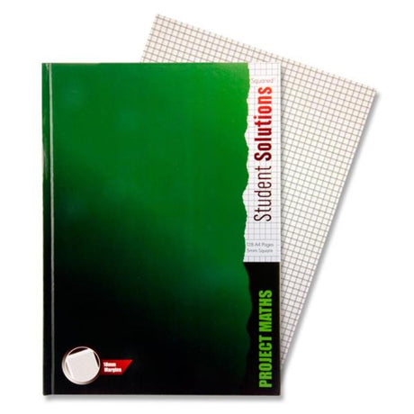 Student Solutions A4 5mm Squared Paper Hardcover Project Maths Copy Book - 128 Pages-Subject & Project Books-Student Solutions|StationeryShop.co.uk