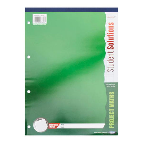 Student Solutions A4 5mm Squared Paper Project Maths Refill Pad - 160 Pages-Notebook Refills-Student Solutions|StationeryShop.co.uk
