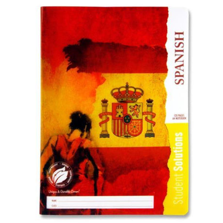 Student Solutions A4 Durable Cover Subject Notebook - 120 Pages - Spanish-Subject & Project Books-Student Solutions|StationeryShop.co.uk