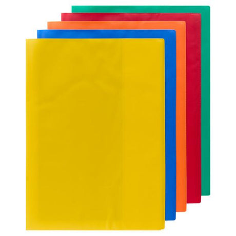 Student Solutions A4 Heavy Duty Copy Book Covers - 5 Colours - Pack of 5-Book Covering-Student Solutions|StationeryShop.co.uk