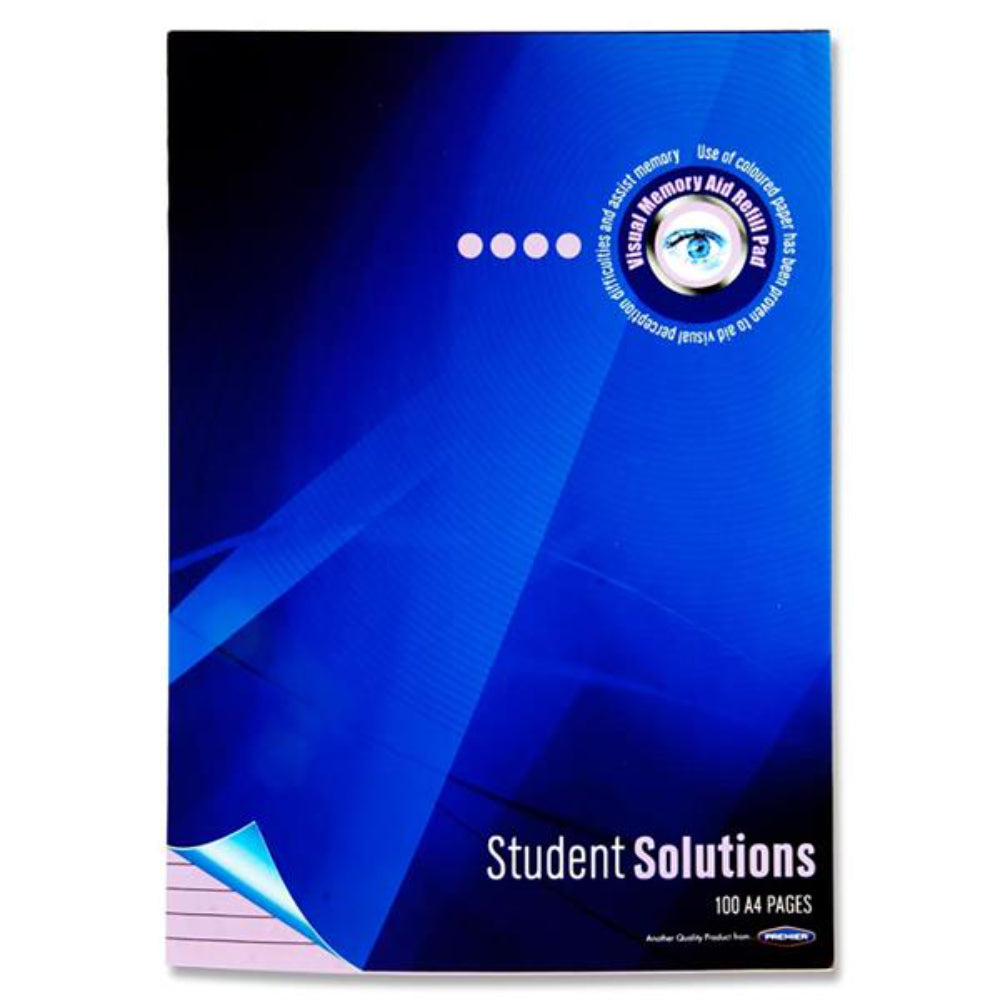 Student Solutions A4 Visual Memory Aid Refill Pad - 100 Pages - Lilac-Tinted Notebooks & Refills-Student Solutions|StationeryShop.co.uk