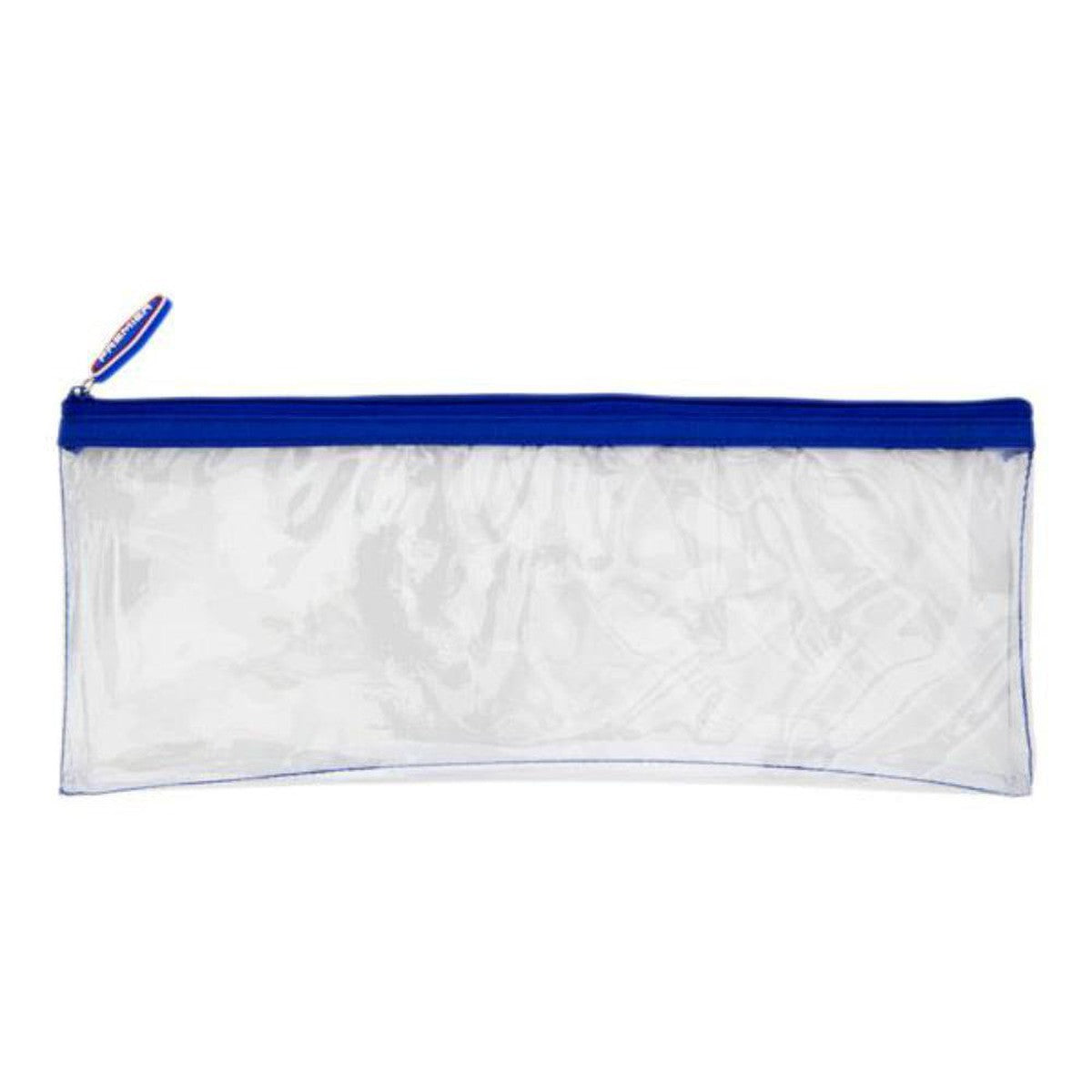 Student Solutions Transparent Pencil Case 330x125mm - Blue