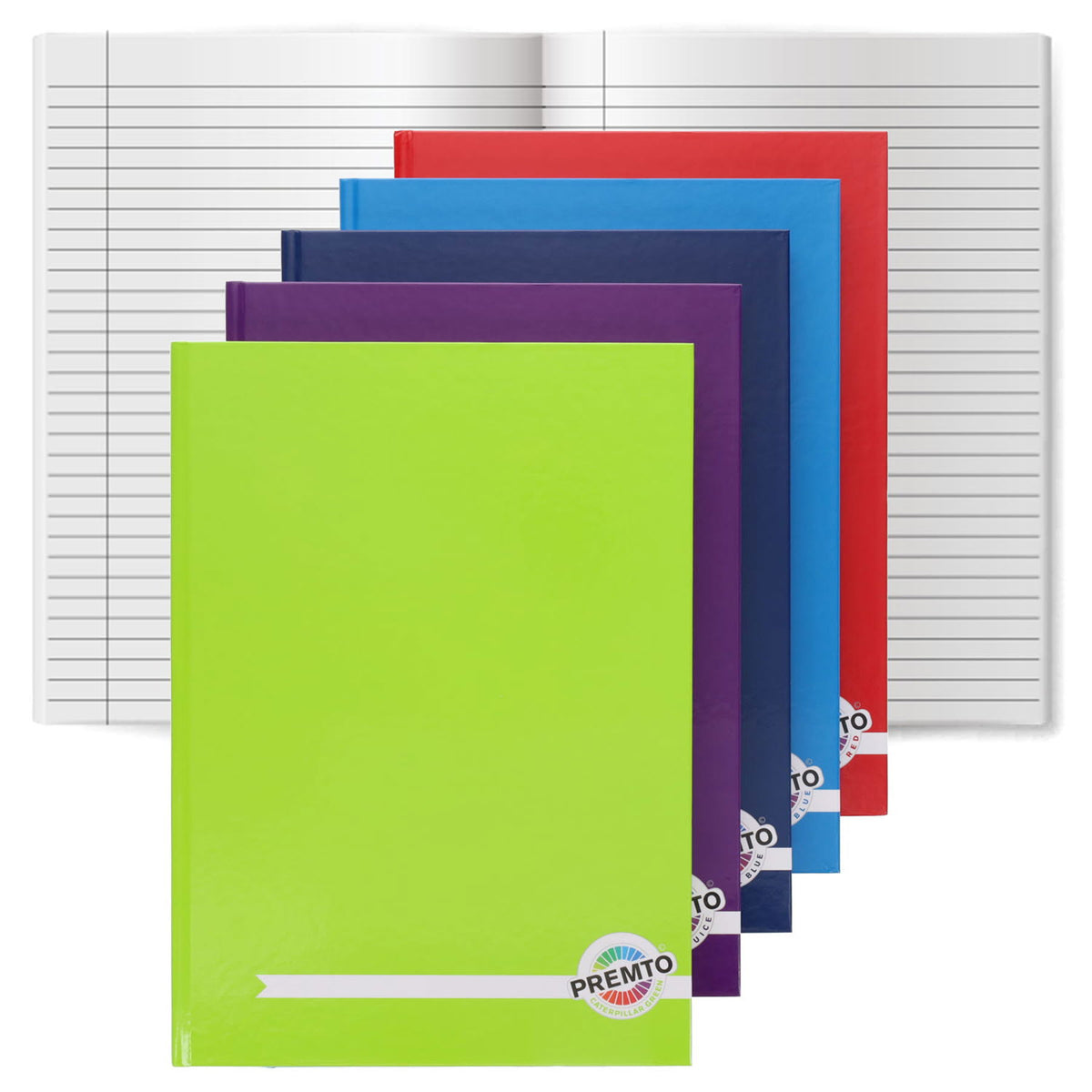 Premto A4 Multipack | Hardcover Notebook - 160 Pages - Series 2 - Pack of 5
