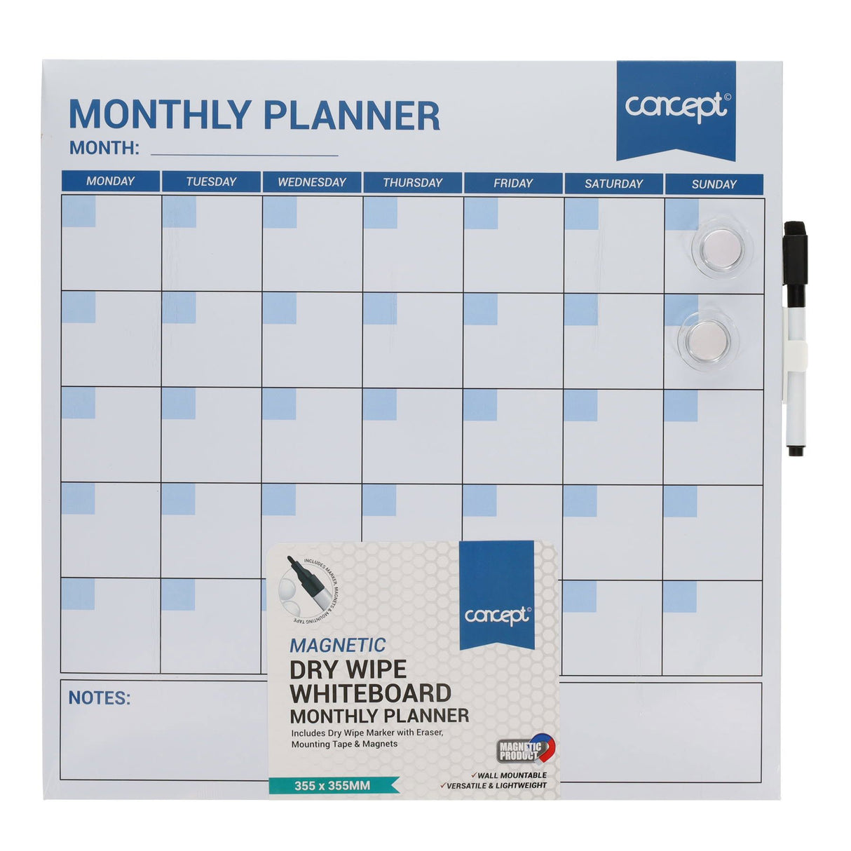 Concept Magnetic Monthly Planner