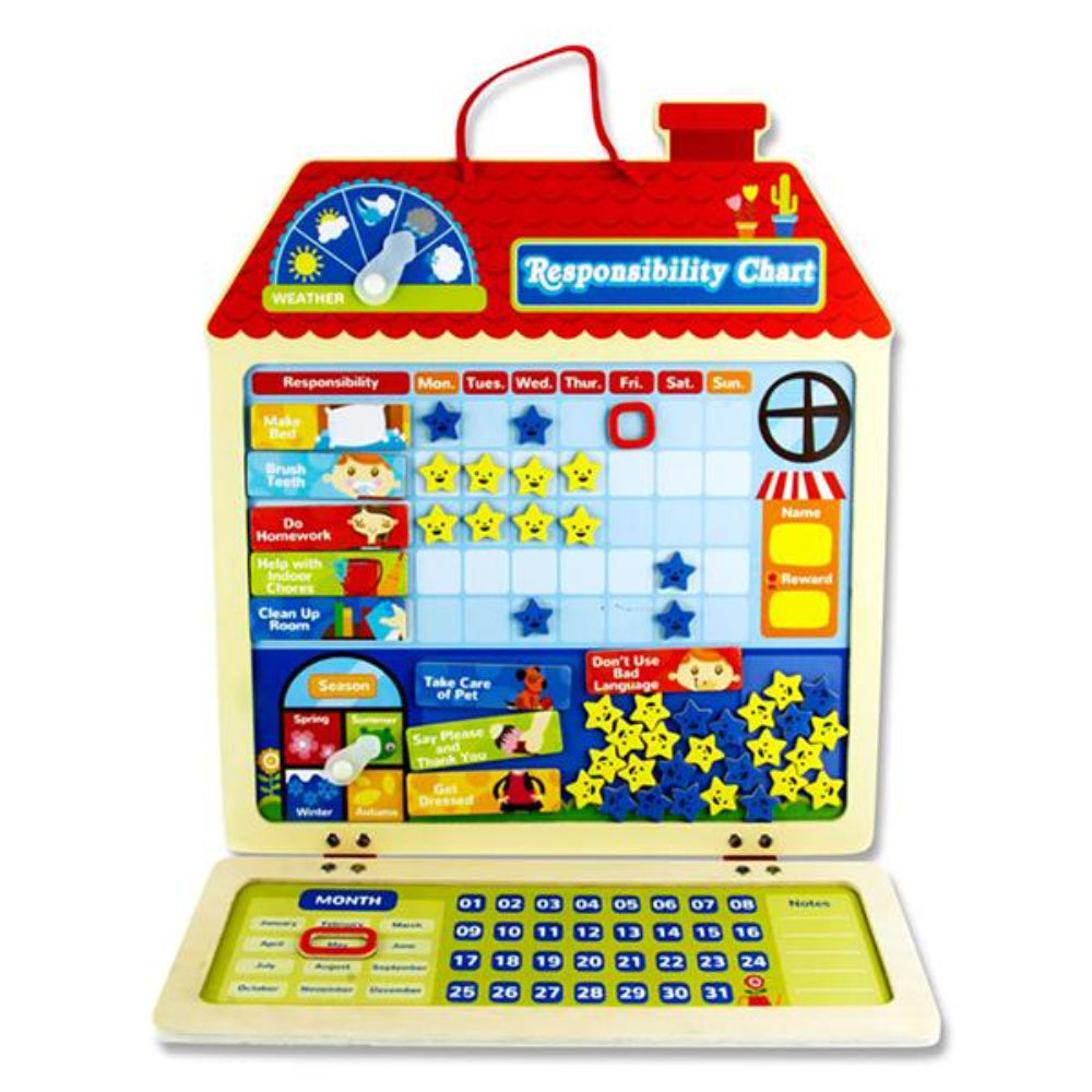 Little Hands Wooden Education Game - Responsibility Chore Chart