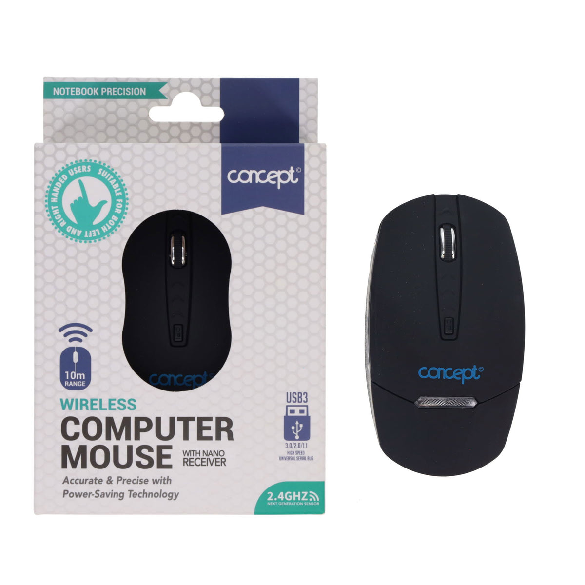 Concept Notebook Precision Wireless Computer Mouse