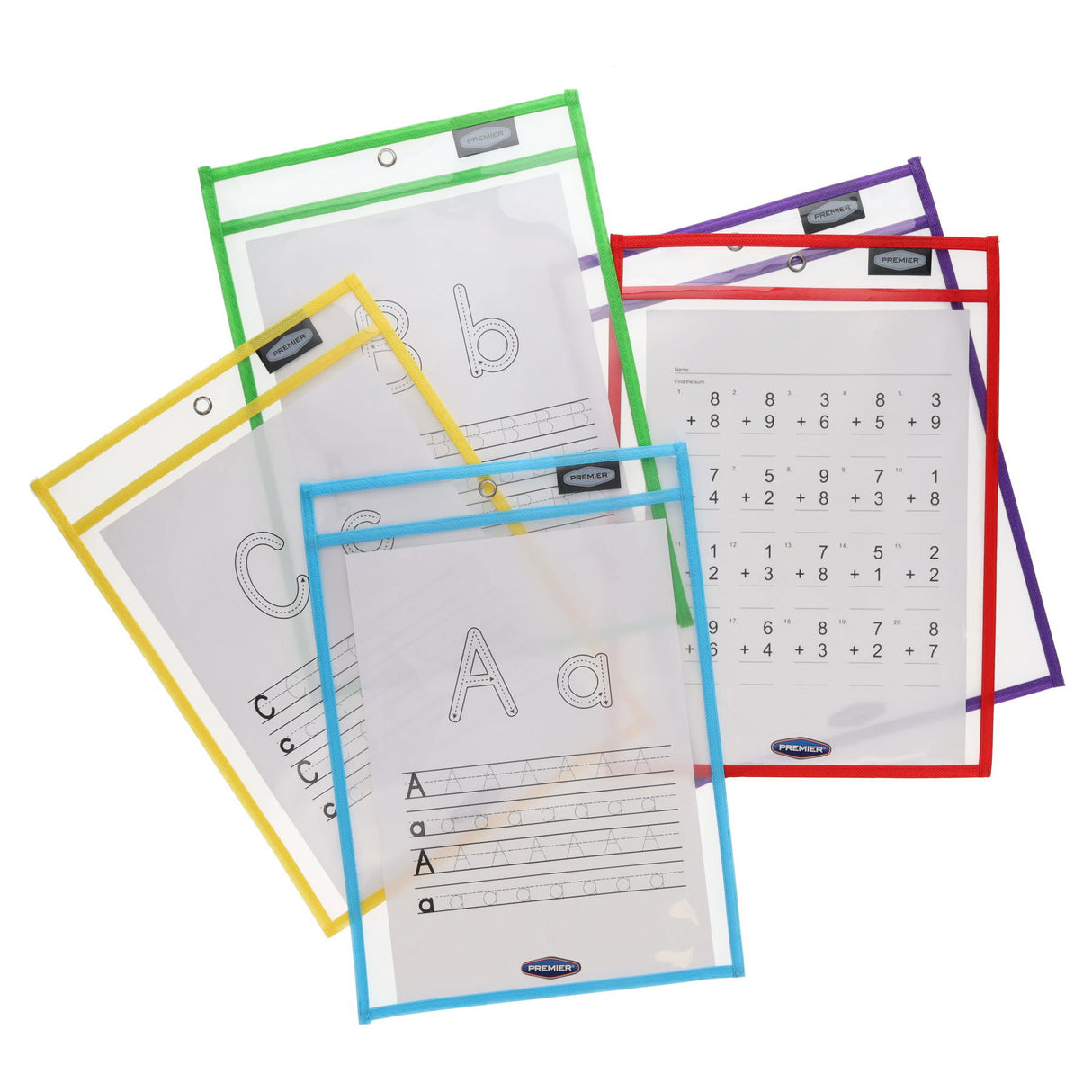 Student Solutions Dry Erase Pockets - Pack of 5
