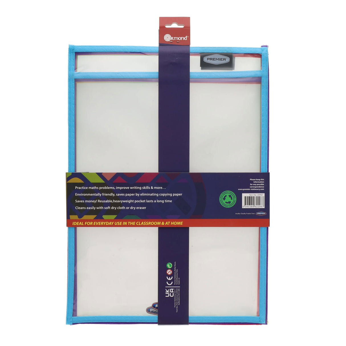 Student Solutions Dry Erase Pockets - Pack of 5