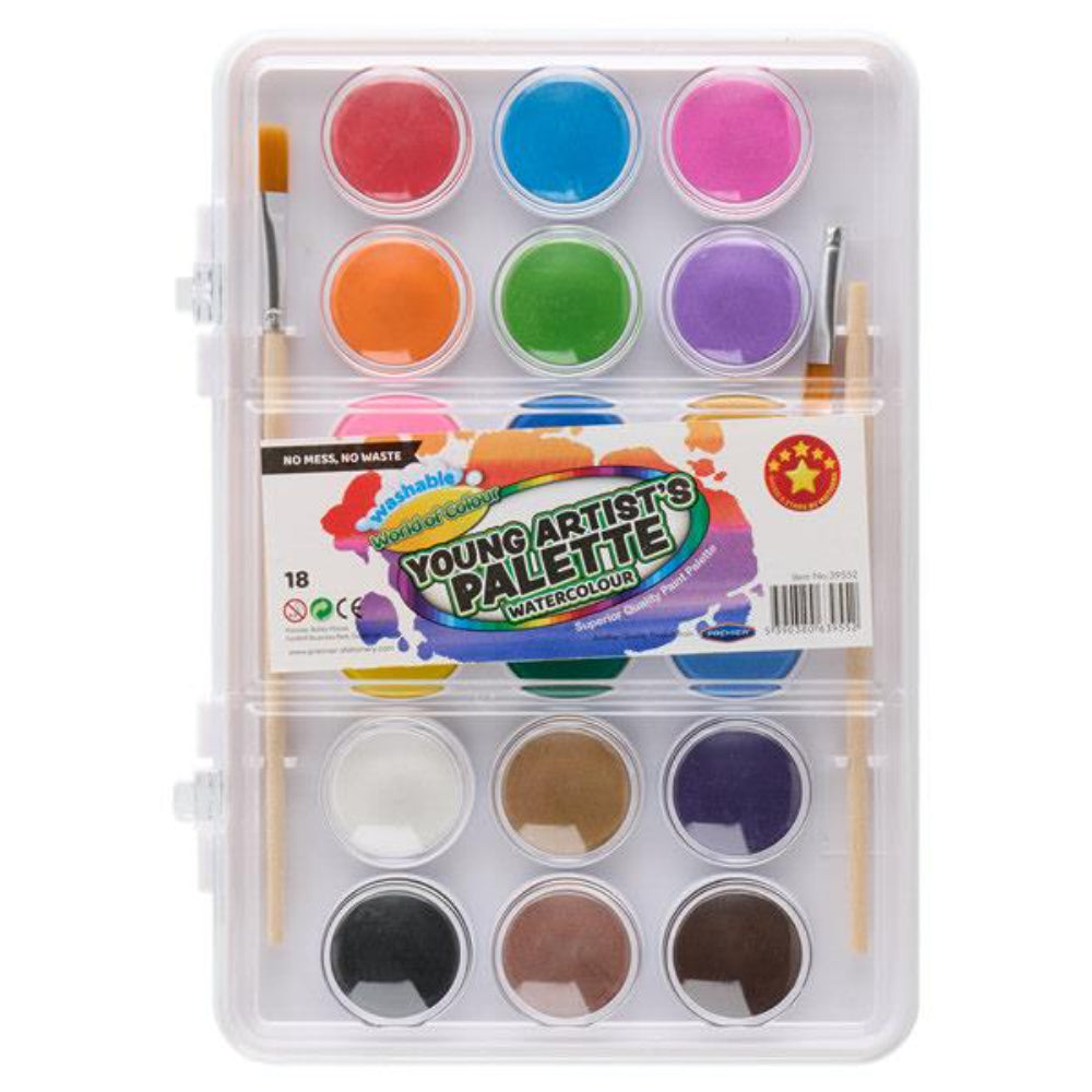 World of Colour Watercolour Art Set - 18 pieces