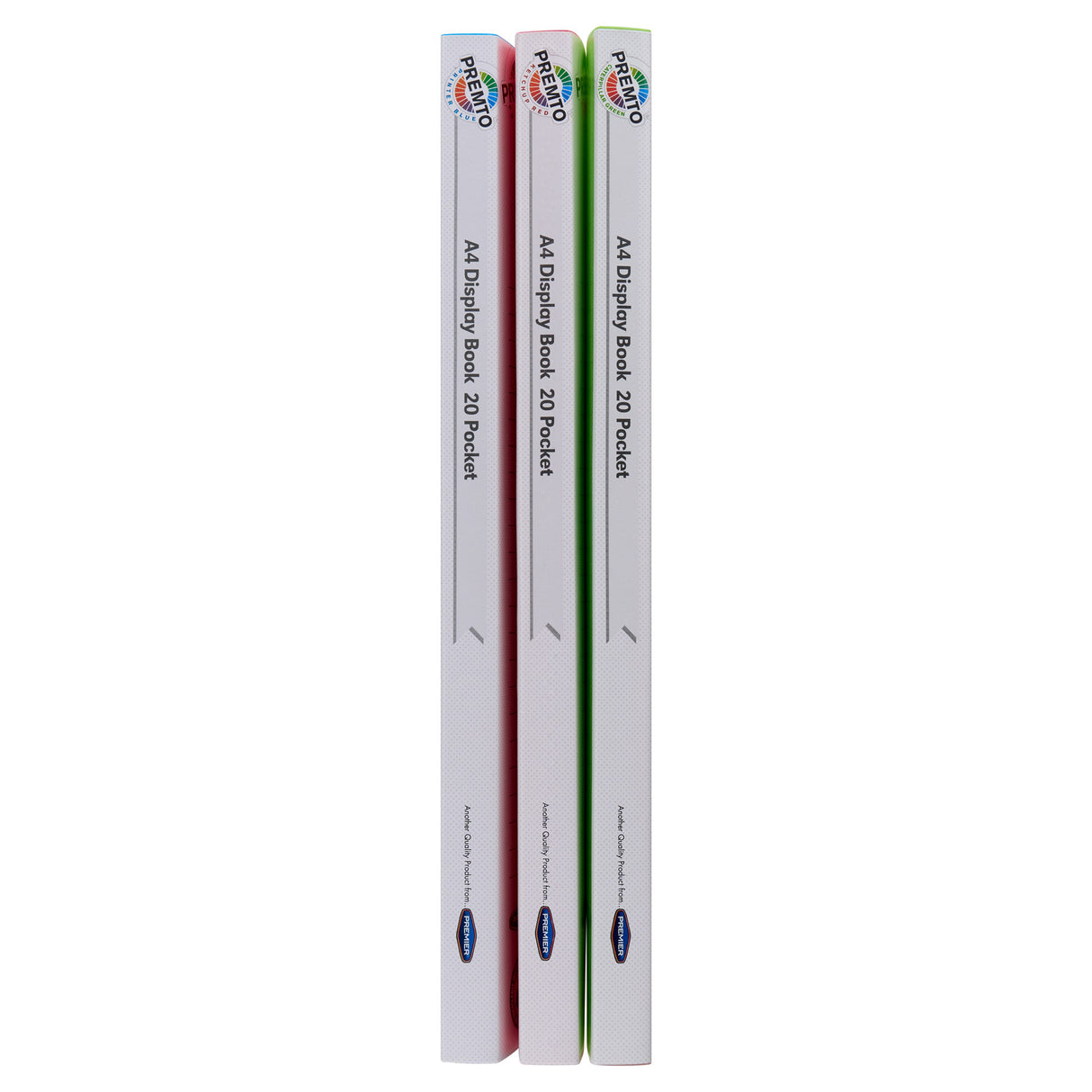 Premto A4 Pocket Display Book - 20 Pockets - Pack of 3