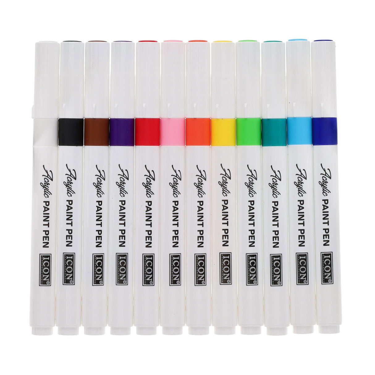 Icon Acrylic Paint Pens - Pack of 12