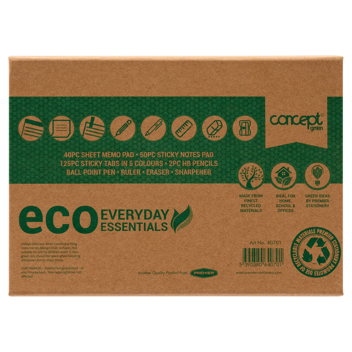 Concept Green Memo Pad Stationery Set