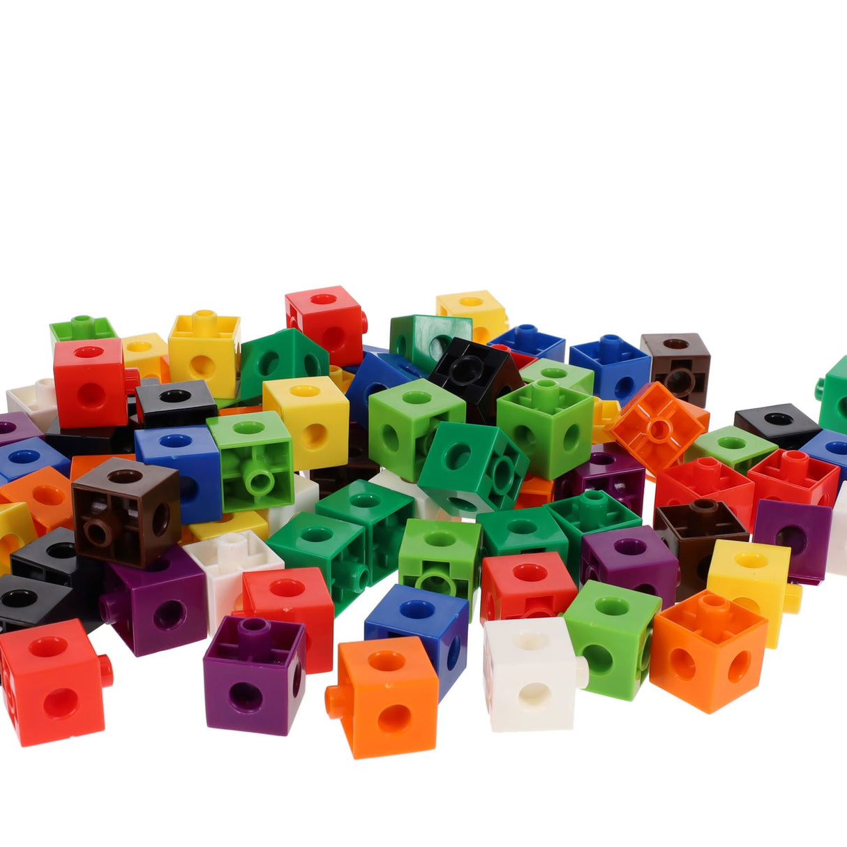 Clever Kidz Coloured Linking Cubes - Pack of 100