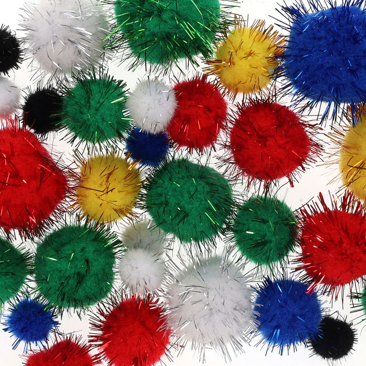 Crafty Bitz Pom Poms - Glitter - Pack of 30