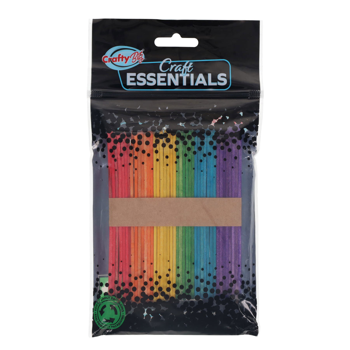 Crafty Bitz Lollipop Sticks - Coloured - Pack of 42