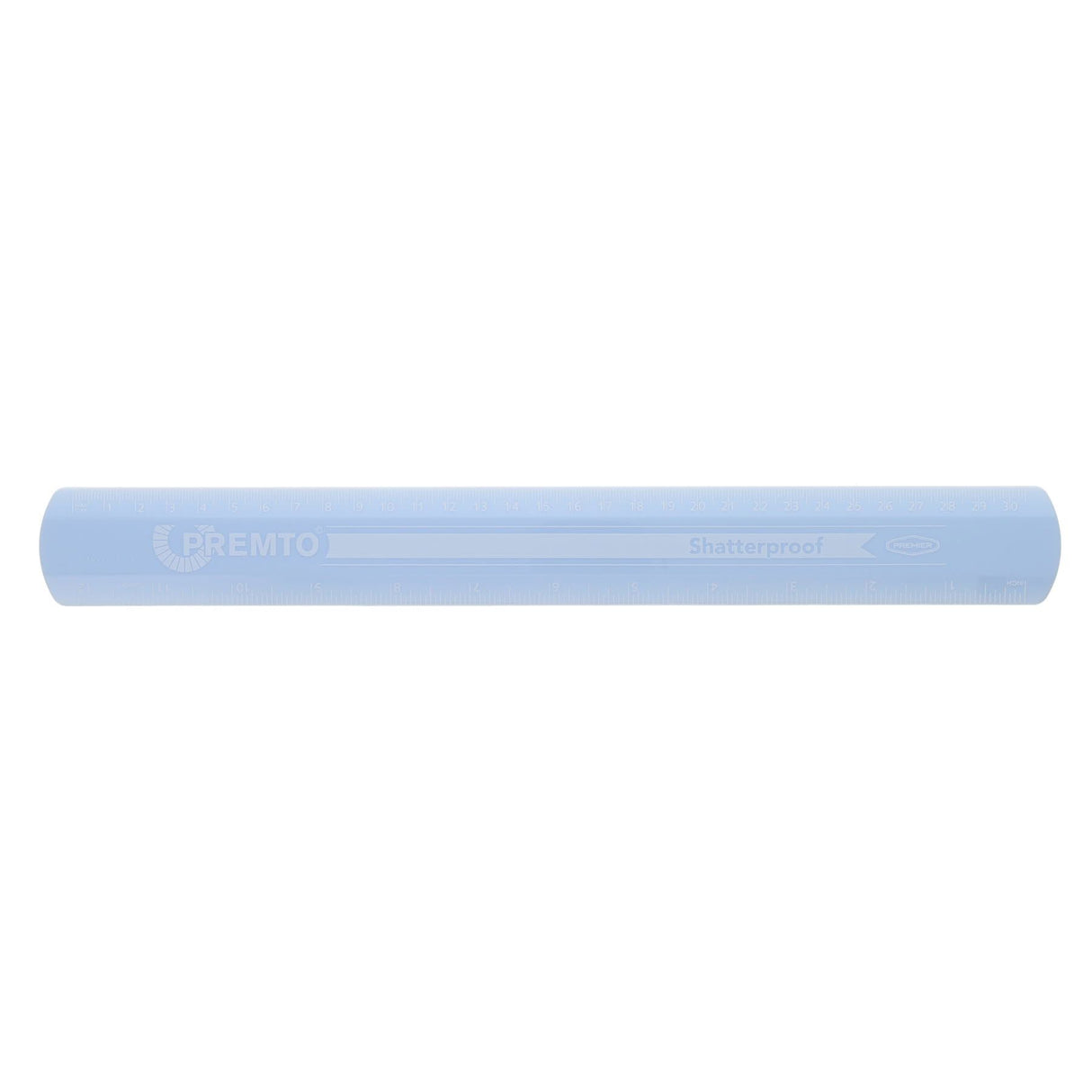 Premto Pastel Shatterproof Ruler - 30cm - Cornflower Blue