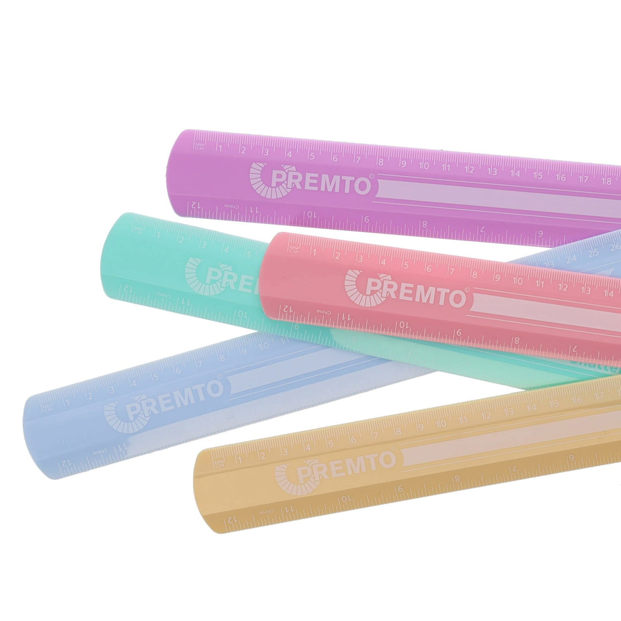 Premto Pastel Shatterproof Ruler - 30cm - Wild Orchid