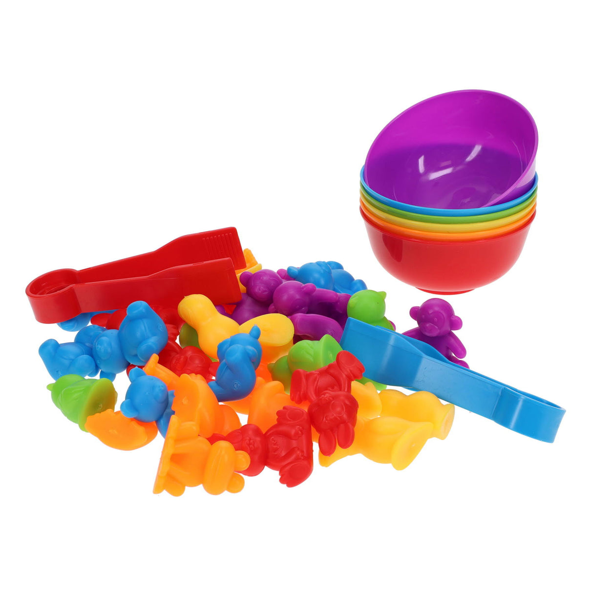 Clever Kidz Sorting Game Rainbow Animals - 44 Pieces