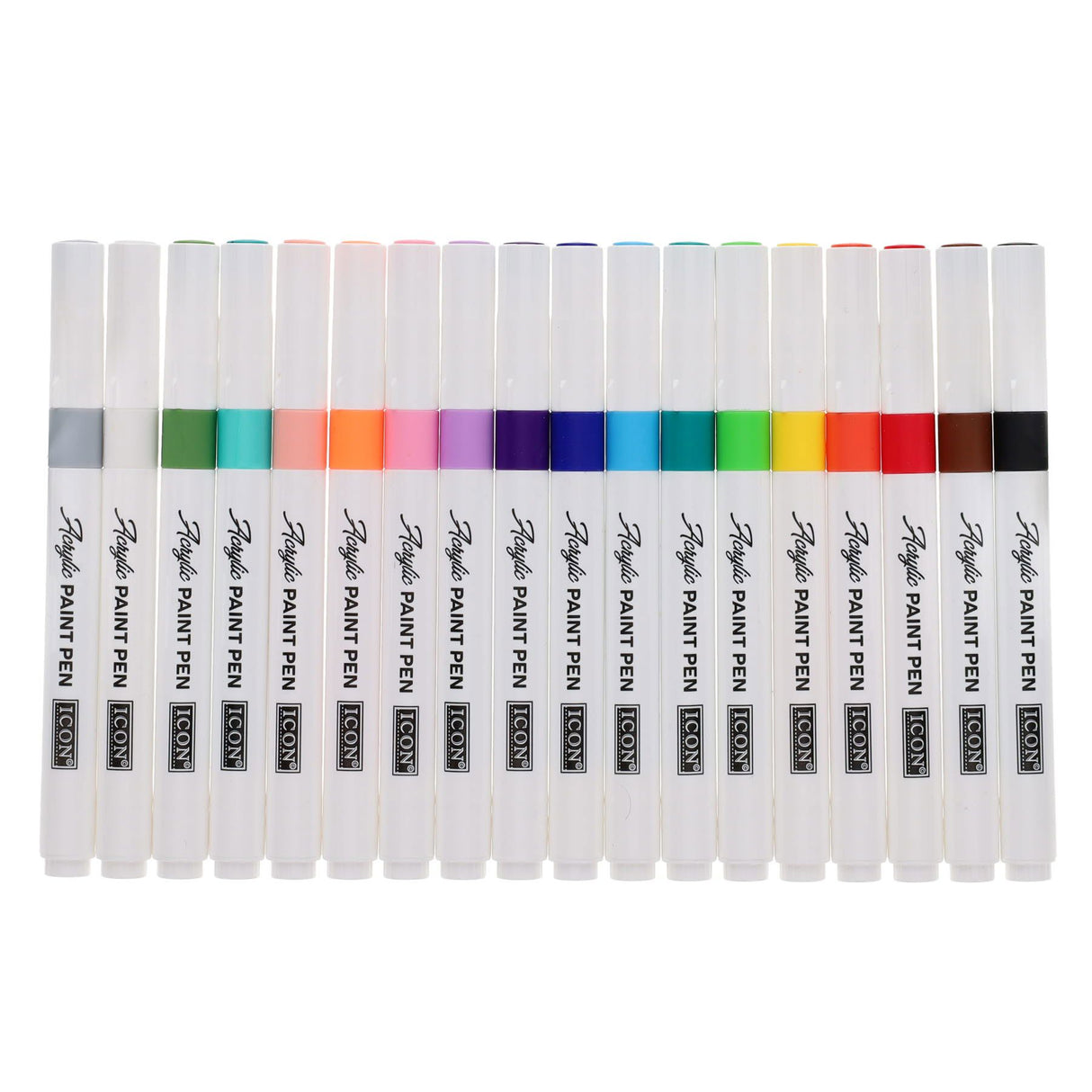 Icon Acrylic Paint Pens - Pack of 18