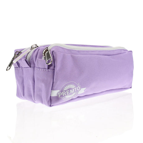 Premto 3 Pocket Pencil Case - Heather Haze
