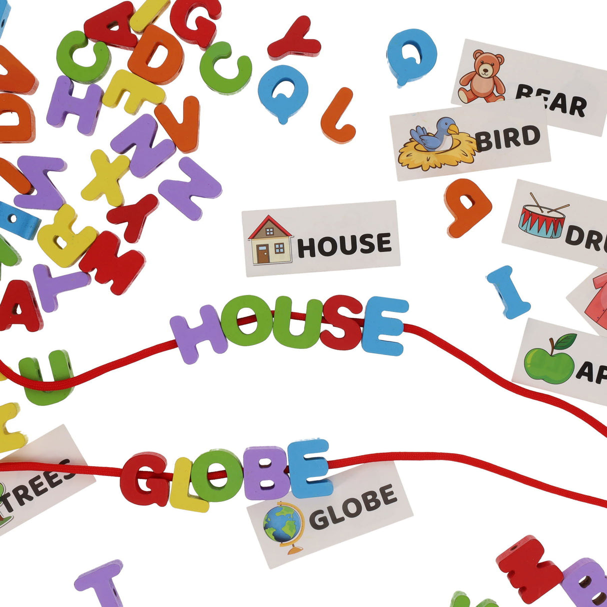 Clever Kidz Play And Learn Lacing Letters - Pack of 64