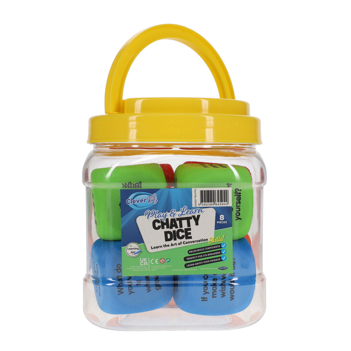 Play & Learn Chatty Dice - Pack of 8