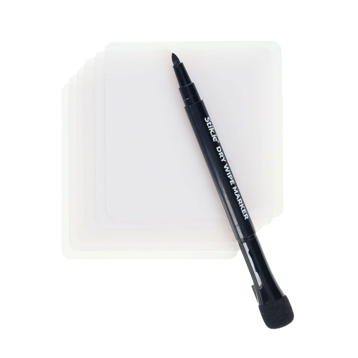 Stik.ie Reusable Stikie Notes - White- 4x4 - Pack of 6