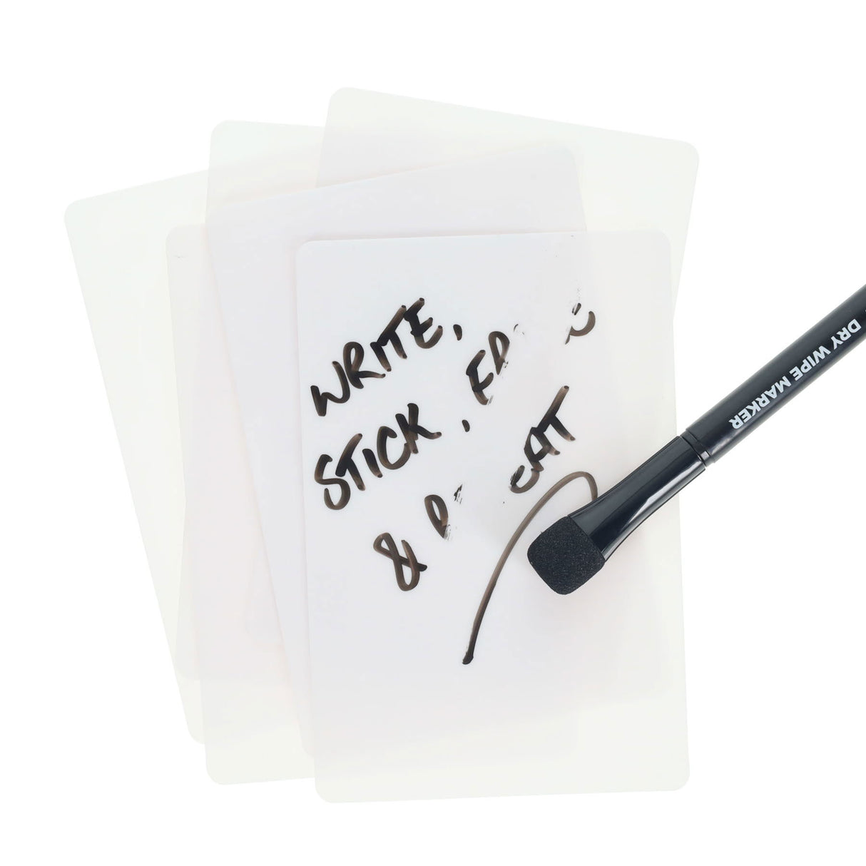 Stik.ie Reusable Stikie Notes - White - 4x6 - Pack of 6