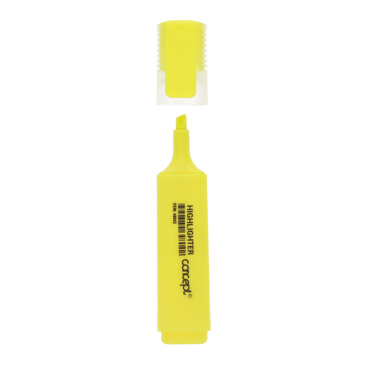 Concept Fluorescent Highlighter - Yellow - Box of 10