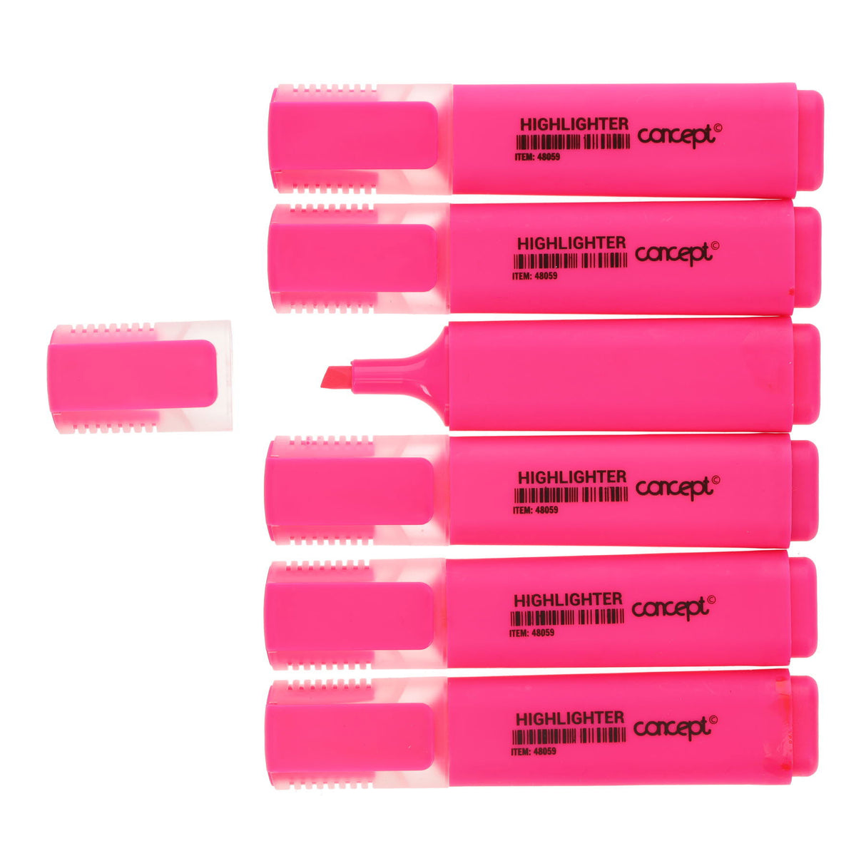 Concept Fluorescent Highlighter - Pink - Box of 10