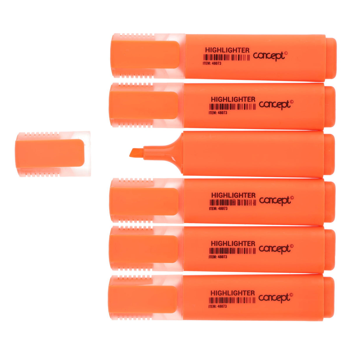 Concept Fluorescent Highlighter - Orange - Box of 10