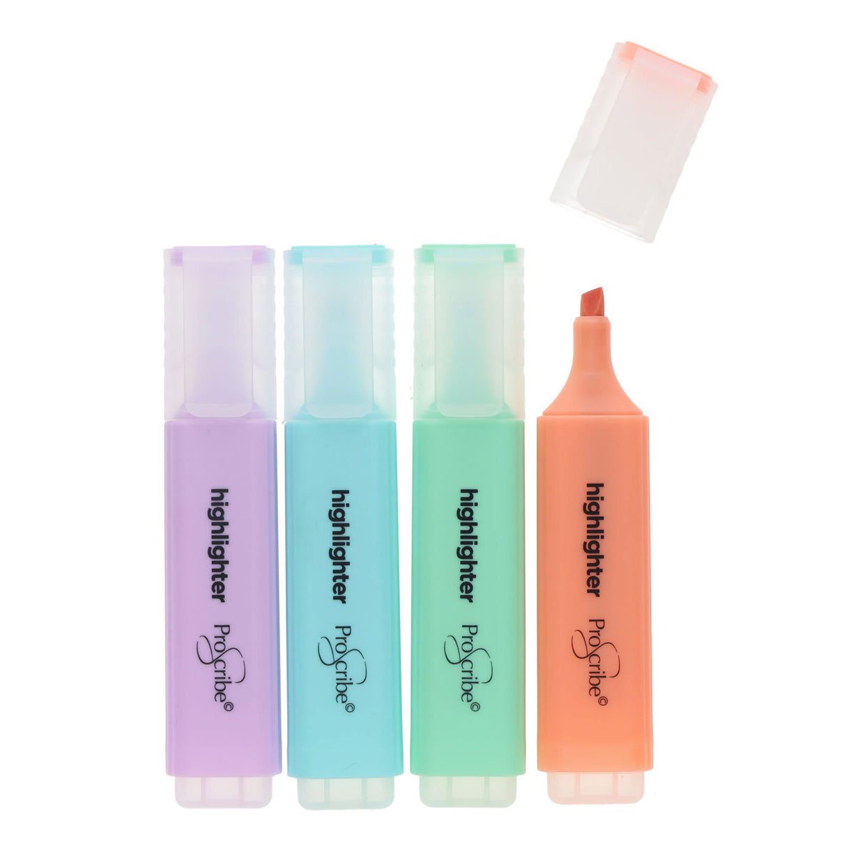 Pro:Scribe Pastel Highlighters - Pack of 4