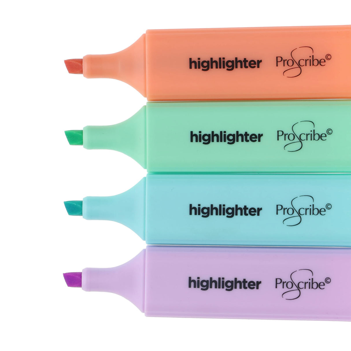 Pro:Scribe Pastel Highlighters - Pack of 4