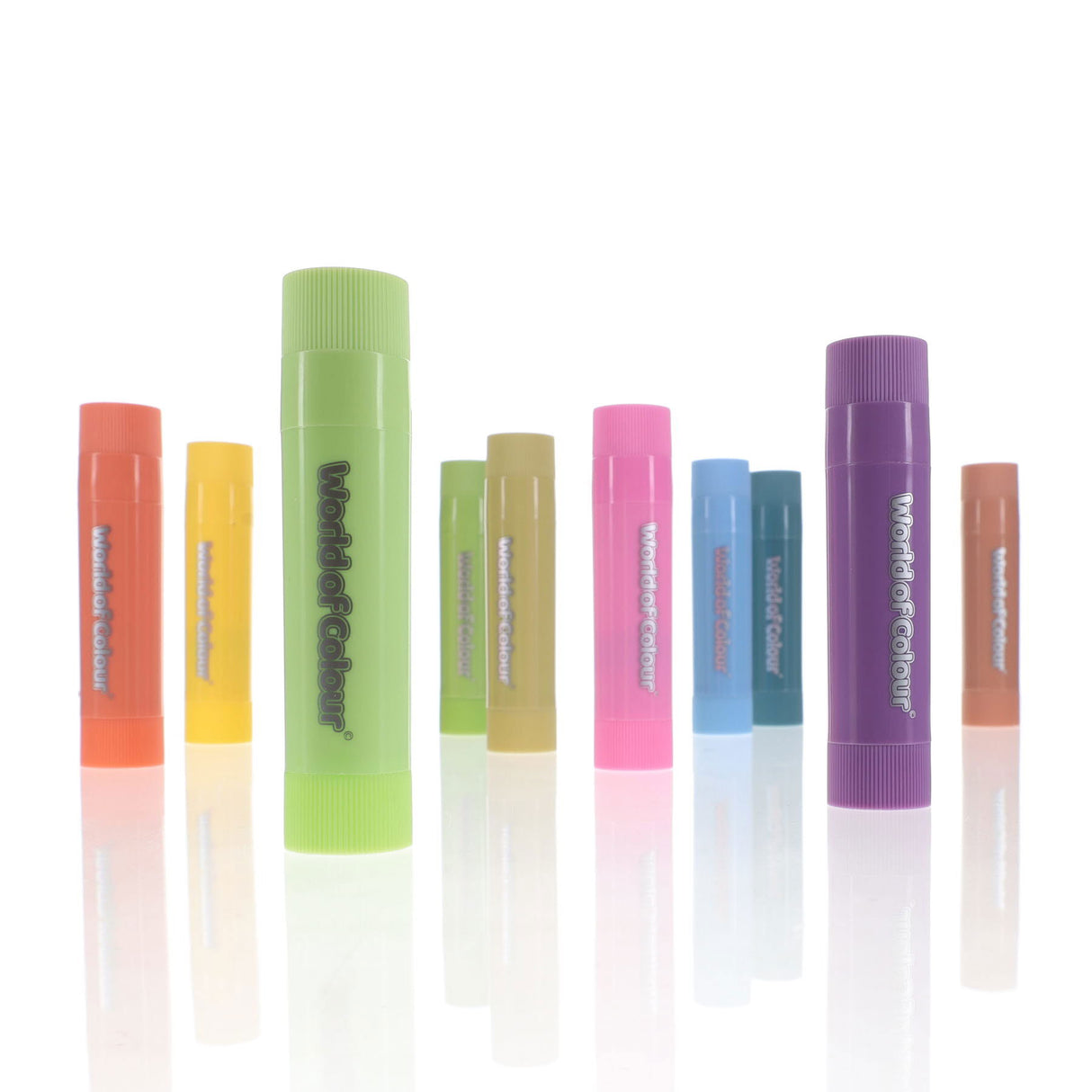 World of Colour Washable Poster Paint Sticks - Pastel - 10g - Pack of 10