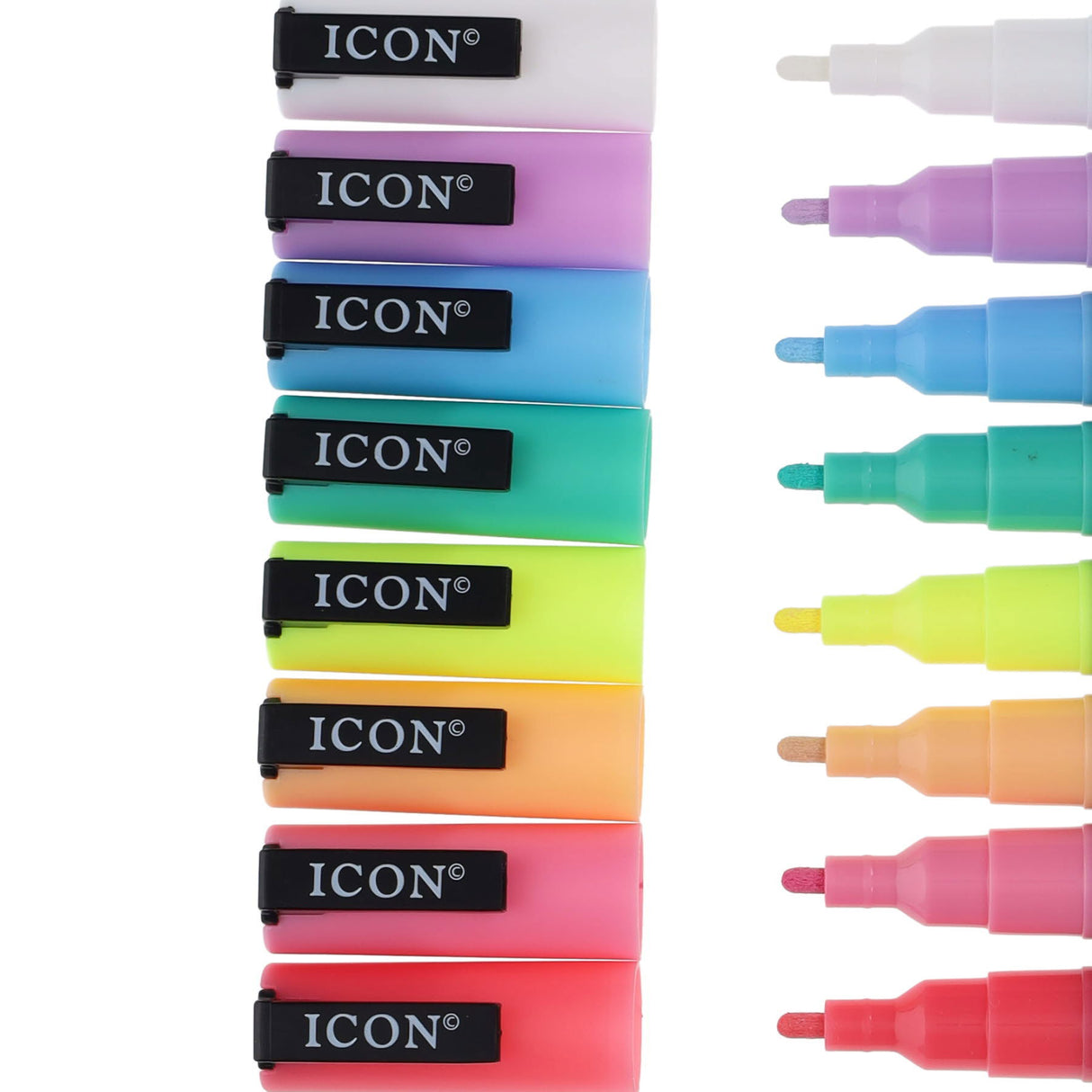 Icon Acrylic Paint Pens - Pastel - Pack of 8